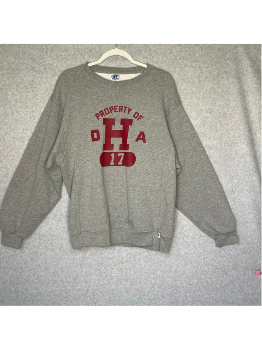 Russell Athletic Harvard University Gray Sweatshirt L